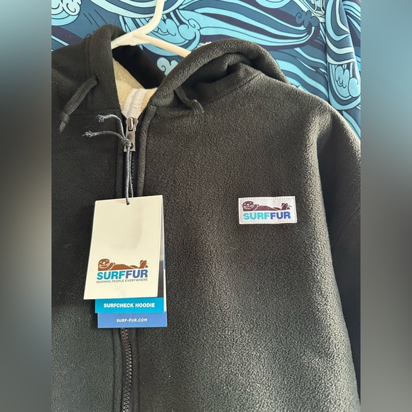 Surf fur Surf check hoodie, size M - Picture 2 of 10